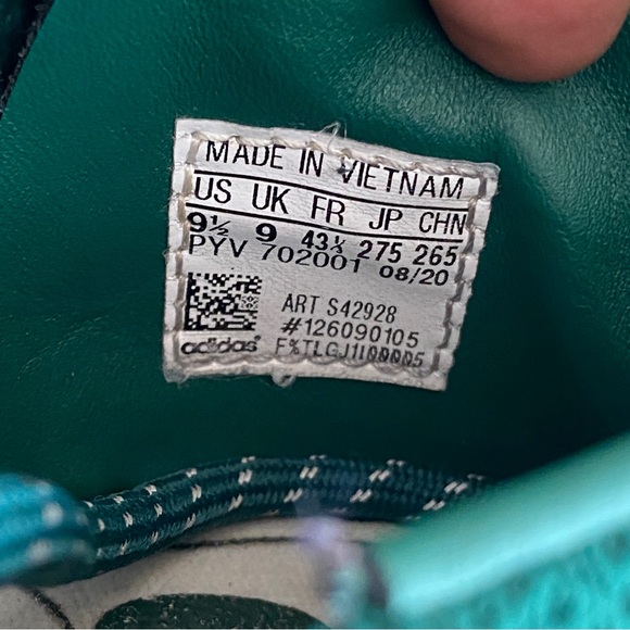 Adidas Pharrell Williams Superstar UK 9 Green PrimeKnit Human Race - Picture 7 of 7